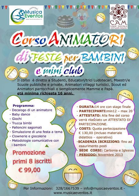 Corso Animatori Feste per Bambini